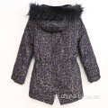 Girl&#39;s touw taille warme winterjas